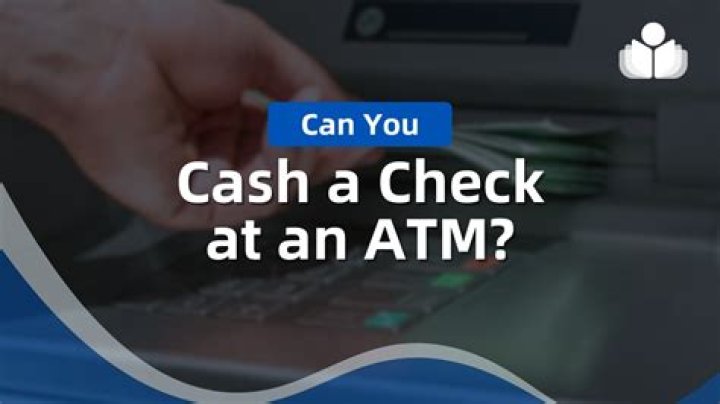 Can you cash a check at Secu ATM?