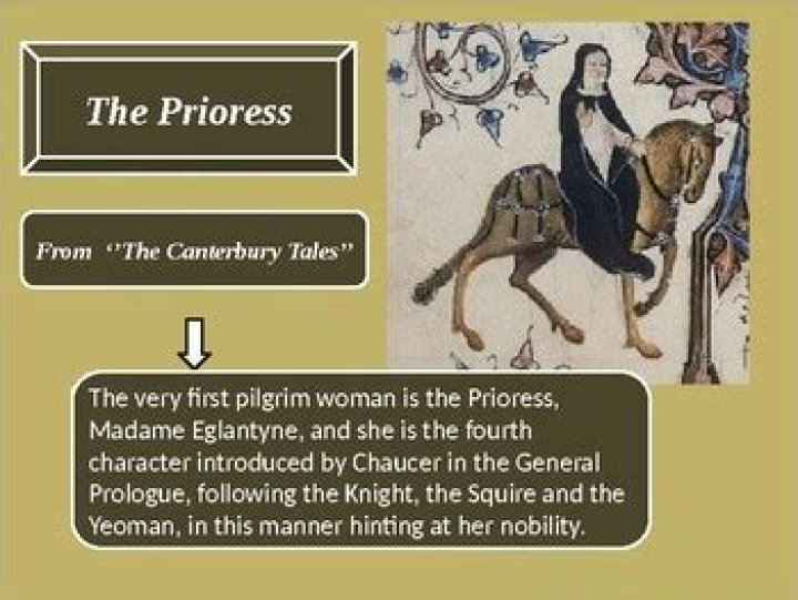 What does the prioress look like?