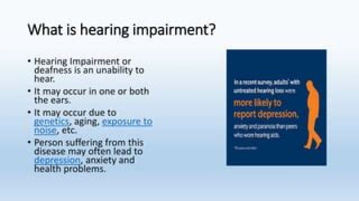What is hearing impairment PDF?