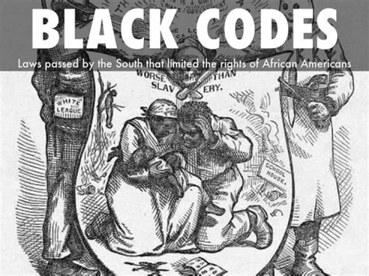 What were the Texas Black Codes?